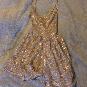 Kimchi Blue by UO Grayish sparking romper dress